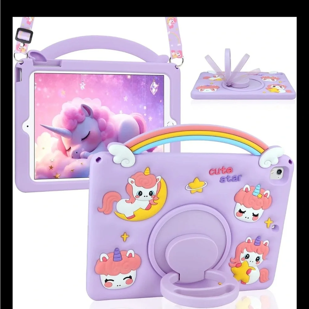 unicorn purple iPad 5th/6th Generation Case iPad Air 1st/2nd Gen 9.7